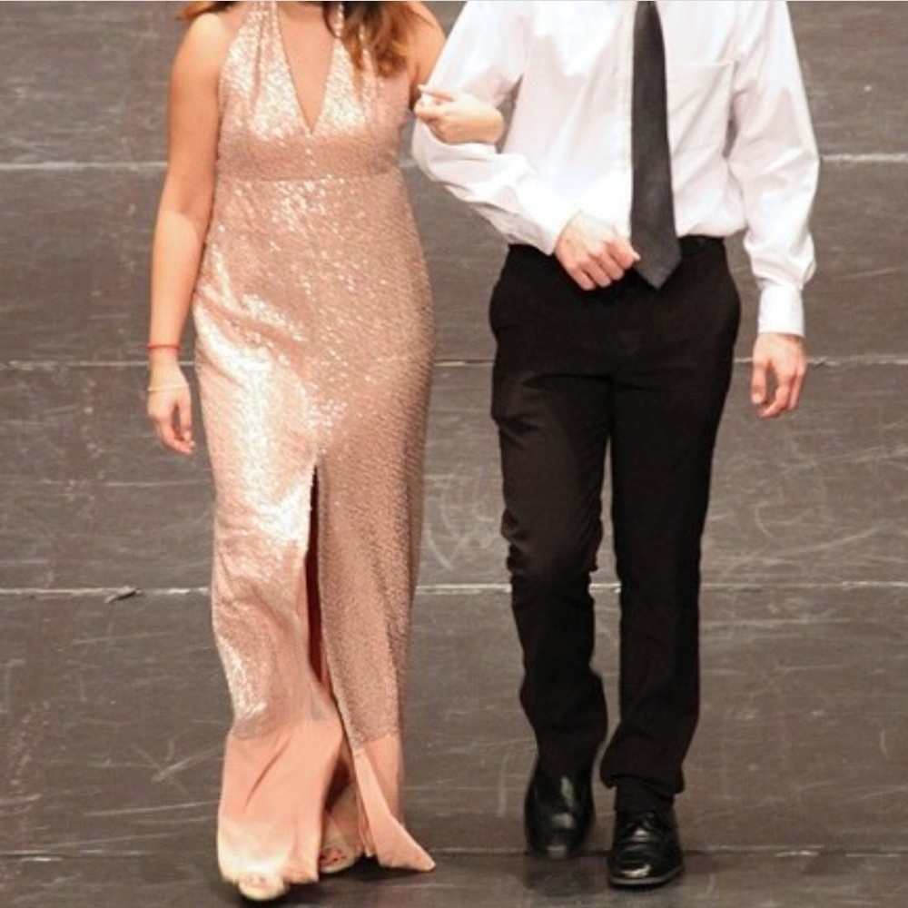 Halter top formal dress